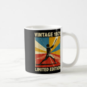 Mug Retro Vintage 1971 Baseball Lover Limited Edition