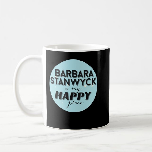 Mug Retro Vintage Barbara Actrice Stanwyck Cadeaux Pou (Gauche)