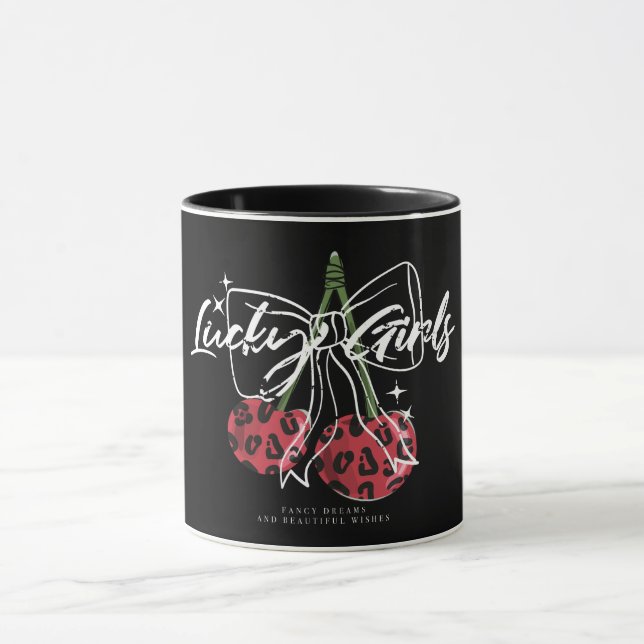 Mug Retro Vintage Cherry Quote Typography  (Centre)