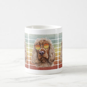 Mug Rétro Vintage Coucher de soleil English Cocker Mam
