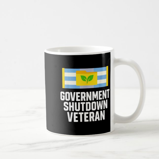 Mug Retro Vintage Government Shutdown Veteran  (Droite)