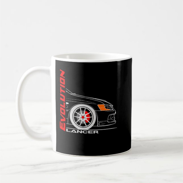 Mug Rétro Vintage Lancer Evolution (Gauche)