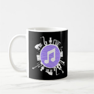 Mug Retro Vintage Musique Rock Musicien Jazz Songwri