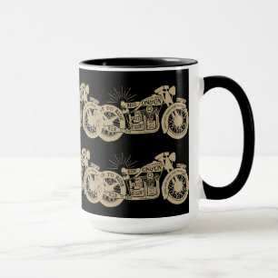 Mug Rétro vivez pour monter les motos vintages avec l