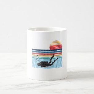 Mug Rétros cadeaux vintages de plongée à l'air pour