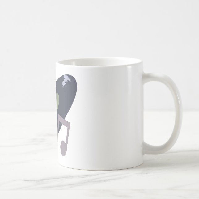 Mug Rétros couleurs d'original de disque et de note de (Droite)
