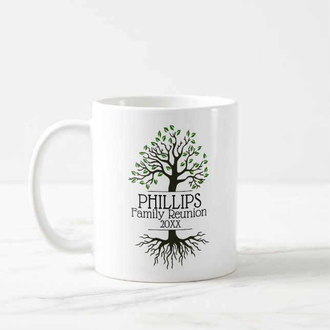 Mug Réunion de la famille des arbres de la famille Lav (Gauche)