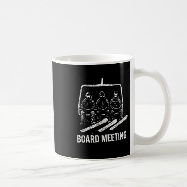 Mug Réunion de planche de snowboard Remontée mécanique (Droite)