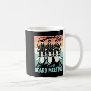 Mug Réunion de planche de snowboard Remontée mécanique