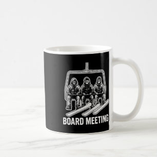 Mug Réunion de planche de snowboard skieur de remontée