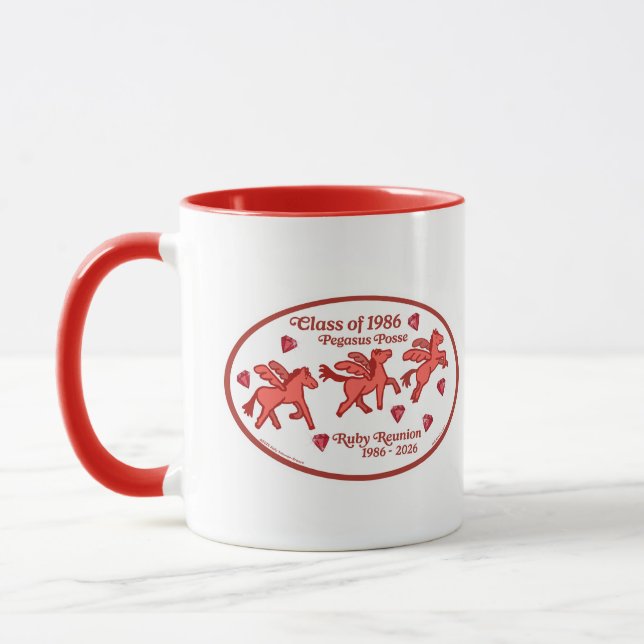 Mug Réunion rubis du Pegasus Posse (Gauche)