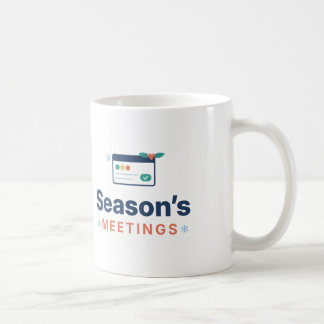 Mug Réunions de saisons drôles de Noël entre collègues