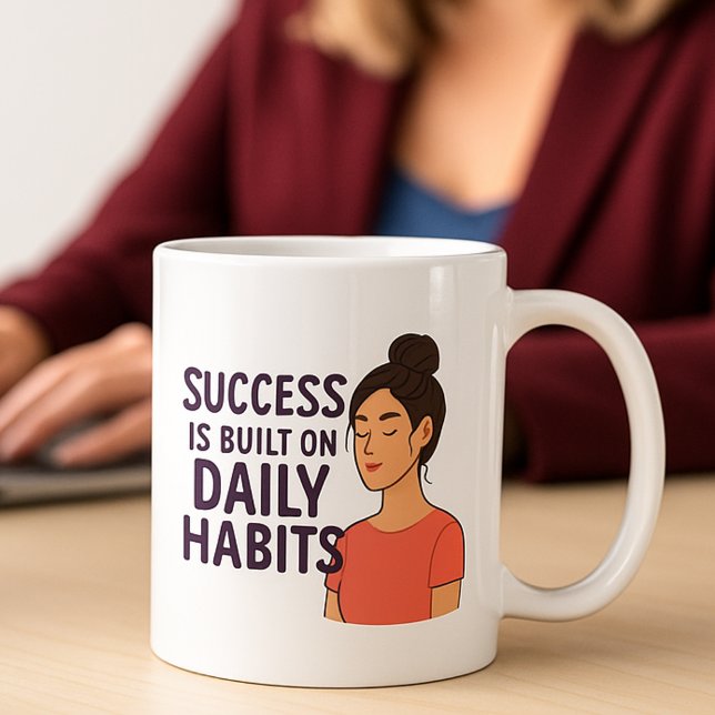 Mug Réussite habitudes quotidiennes motivation de l'en (Créateur téléchargé)