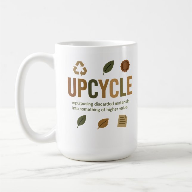 Mug Réutiliser Créatif Matériaux Mis Au Rebut En Quelq (Gauche)