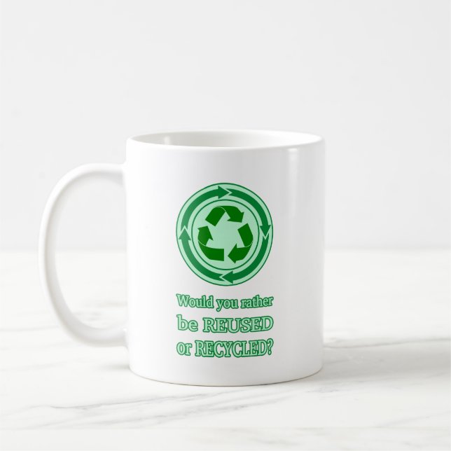 Mug Réutiliser et recycler (Gauche)