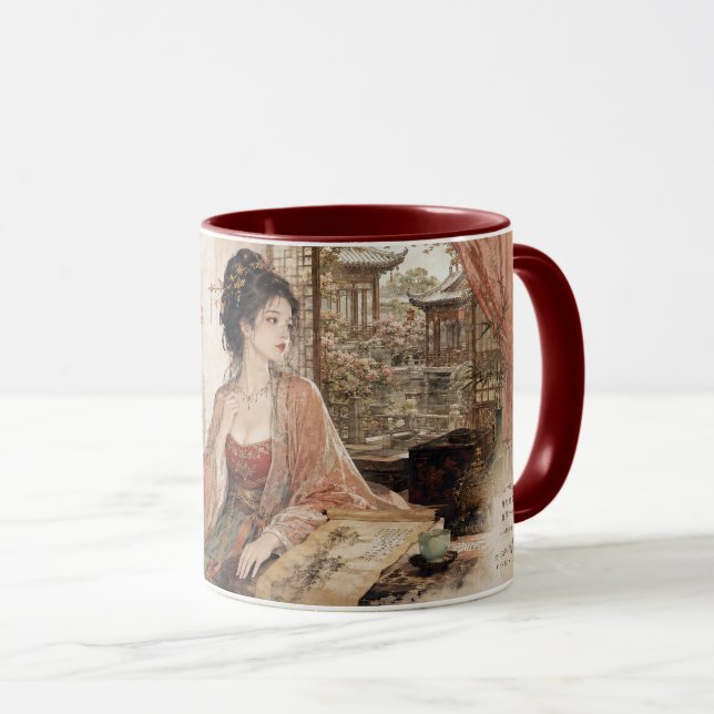 Mug Rêve d'adieu à Chang'an — Inspiré de la dynastie T (Devant droit)