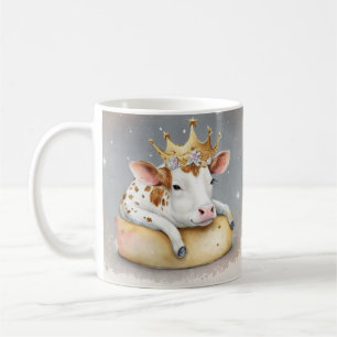 Mug Rêve de vache royale sur le trône de fromage
