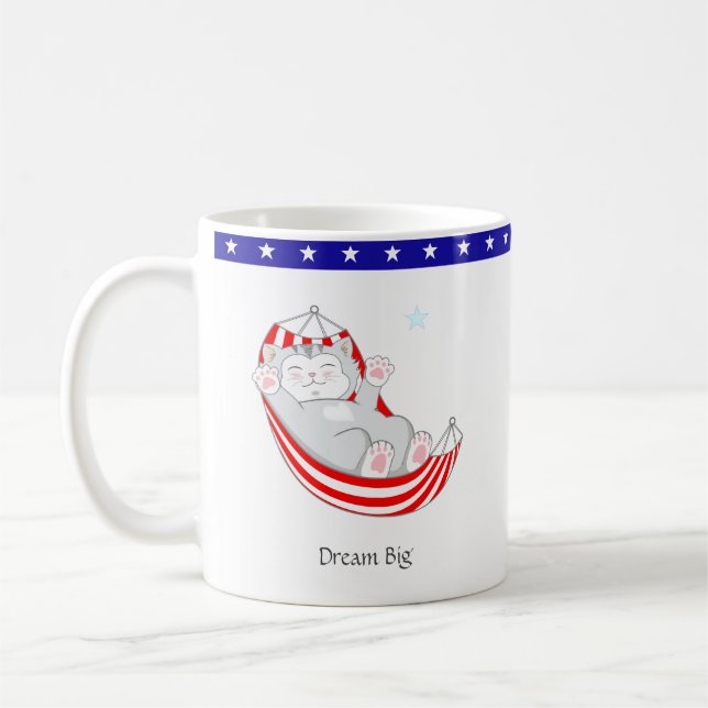 Mug Rêve Grand Chat Chaton Mignon (Gauche)
