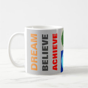 Mug Rêve motivationnel Croire atteindre le football