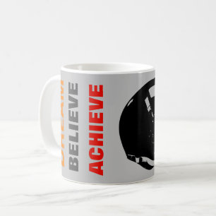 Mug Rêve motivationnel Croire atteindre le football