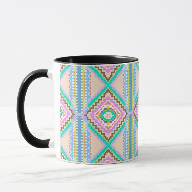 Mug Rêve pastel électrique kaléidoscope (Gauche)