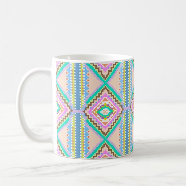 Mug Rêve pastel électrique kaléidoscope (Gauche)