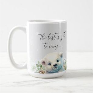 Mug Reveale de la grossesse hivernale mignonne promue