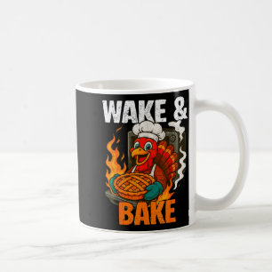 Mug Réveil Et Cuisson Drôle Vintage Dinde Thanksgiving