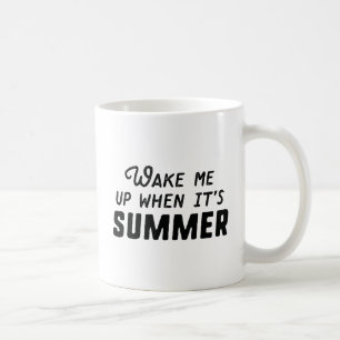 Mug Réveille-moi quand c'est l'été