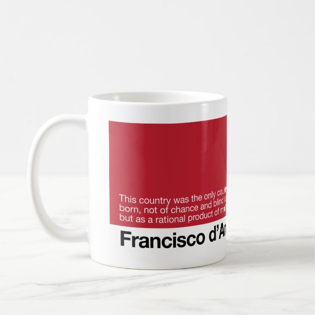Mug Réveillez le d'Anconia 1 d'atlas du monde (Gauche)