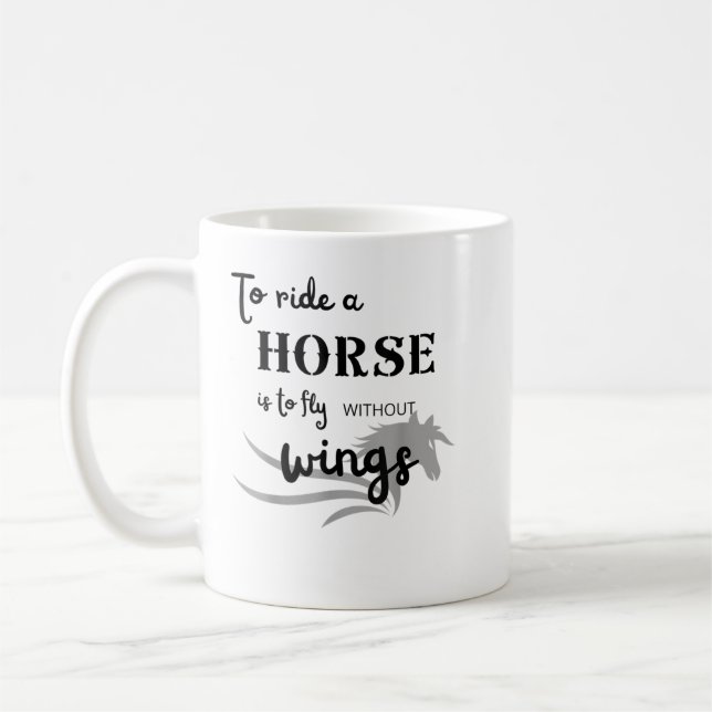 Mug Réveillez-Vous Tôt Pour Les Spectacles De Cheval É (Gauche)