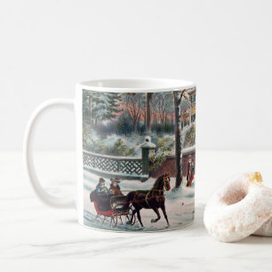 Mug Réveillon de Noël de la rue d'hiver