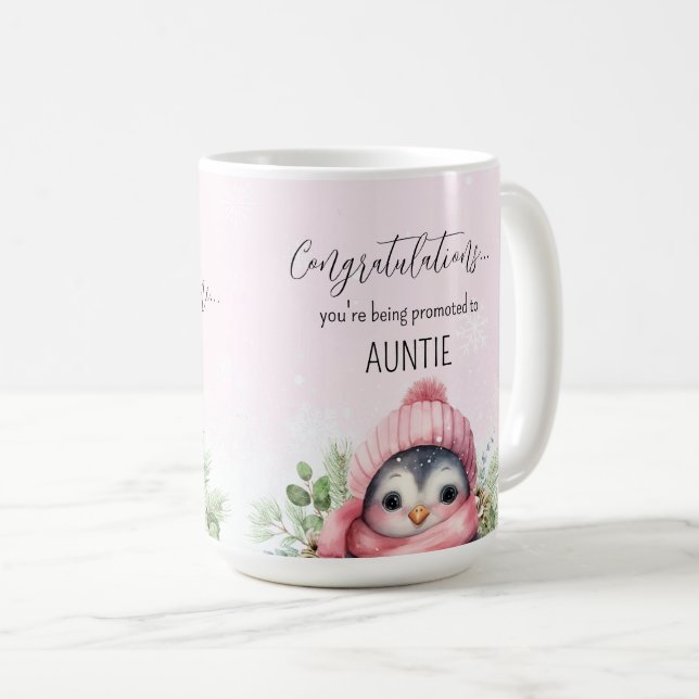 Mug Révélation de grossesse Promotion Faire-part bébé  (Devant droit)