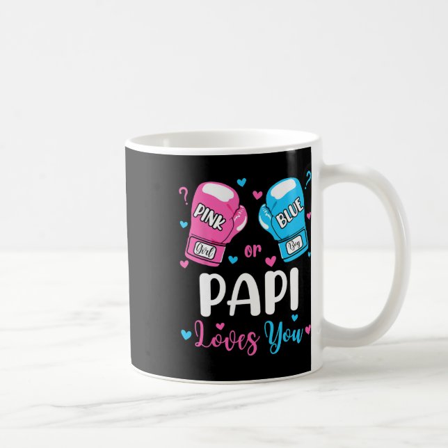 Mug Révéler Le Genre Rose Ou Papi Bleu Vous Aime Boxer (Droite)