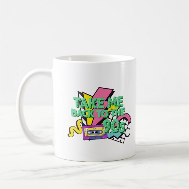 Mug Revenez à 90s Color Pop Art (Gauche)