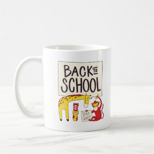 Mug Revenir à l'école Animaux Conception de sécurité