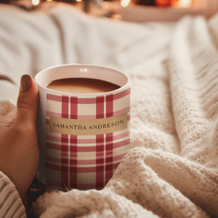 Mug Révère rustique   Embracer la ferme rouge Plaid