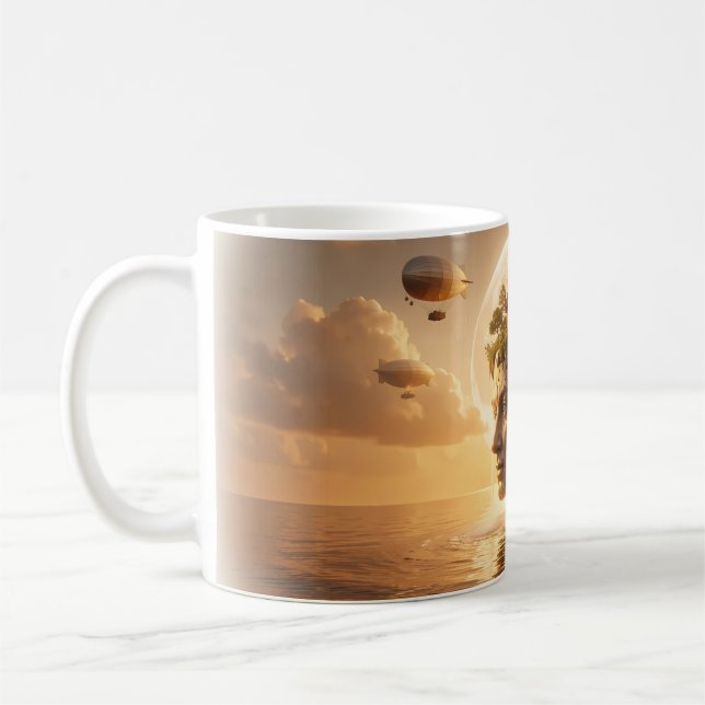 Mug Rêves Construisant un Foyer Au-Dessus de la Me (Gauche)