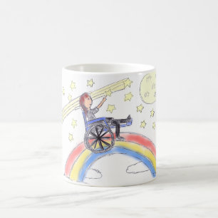 Mug Rêves de fauteuil roulant - au-dessus de