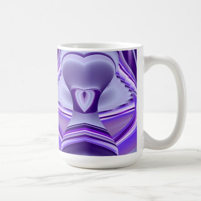 Mug Rêves de fleurs violettes, Imaginaire Abstrait Rai (Droite)