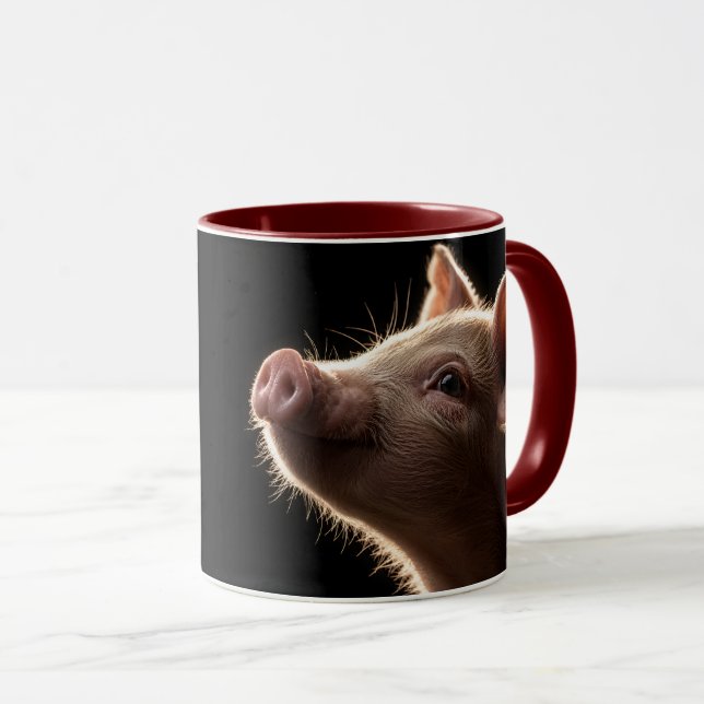 Mug Rêves de groin rose (Devant droit)
