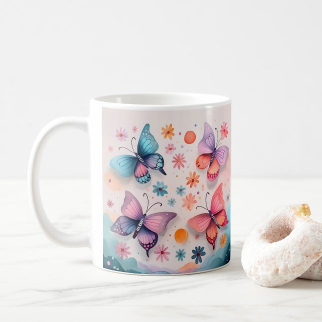 Mug Rêves de Papillon (Avec donut)