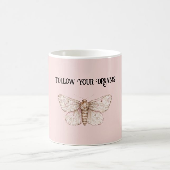 Mug Rêves de papillon rose (Centre)