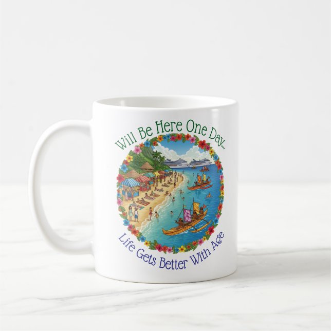 Mug Rêves de vacances tropicales (Gauche)