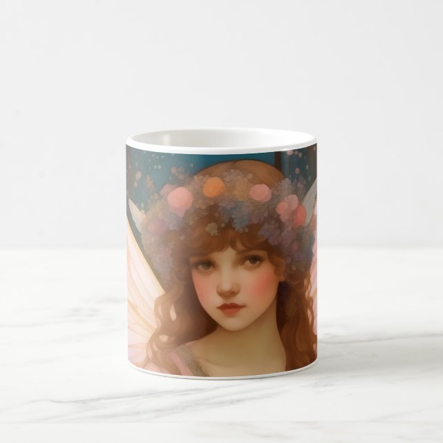 Mug Rêves Enchanteurs : Un Portrait De Fée Rose Whimsi (Centre)