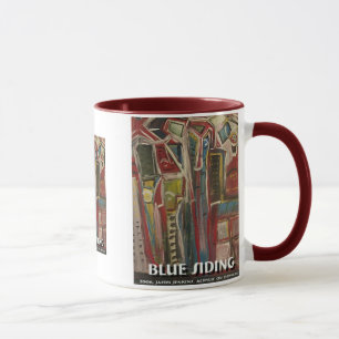 Mug revêtement bleu