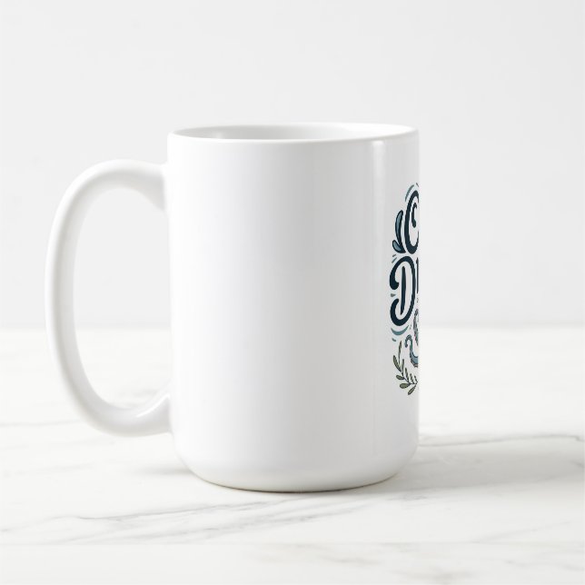 Mug Rêveur Océanique Petit Poulpe Mignon avec Élément  (Gauche)