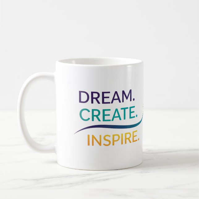 Mug Rêvez. Créez. Inspire. (Gauche)