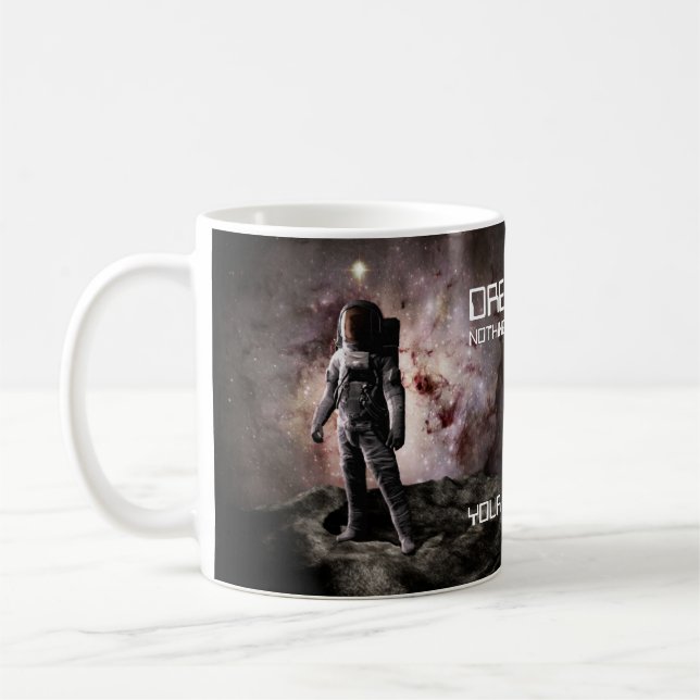 Mug Rêvez Gros. Astronaute dans l'espace (Gauche)