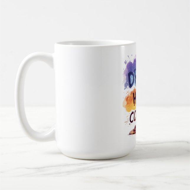 Mug Rêvez. Hustle. Conquérir. - Typographie motivation (Gauche)